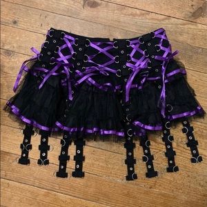 ORIGINAL VINTAGE Hell Bunny Chai Skirt - Purple